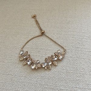 INC Gold-Tone Crystal Slider Bolo Bracelet